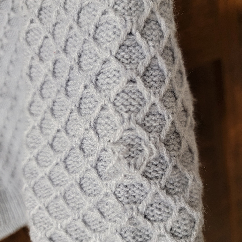 St John's Bay Medium Tall Cable Knit Sweater in Grey - Picture 6 of 6